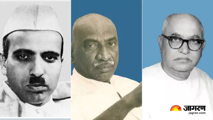 Congress President Election: कांग्रेस नेता यू एन ढेबर, कामराज और निंजलिगप्पा