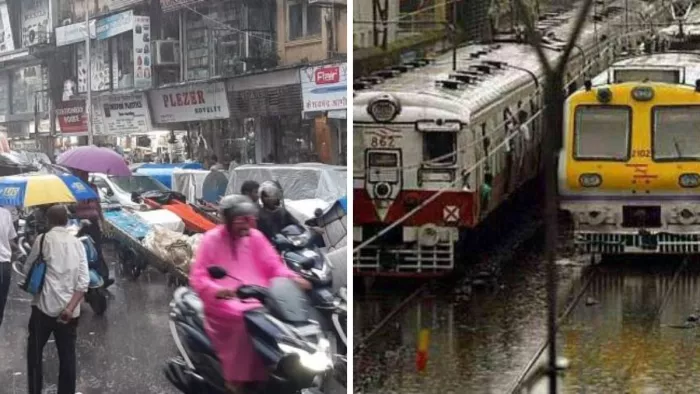 Mumbai Rain Update: मुंबई में बारिश के कारण जगह-जगह जलजमाव हो गया है