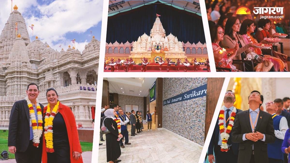 america akshardham temple hosted un ambassadors and delegations thousands of volunteers participated