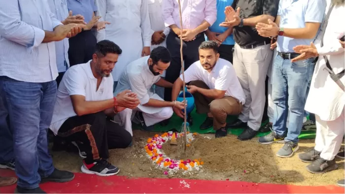 कैबिनेट मंत्री मीत हेयर ने गांव नांगल में 3.10 करोड़ की योजना की शुरुआत।