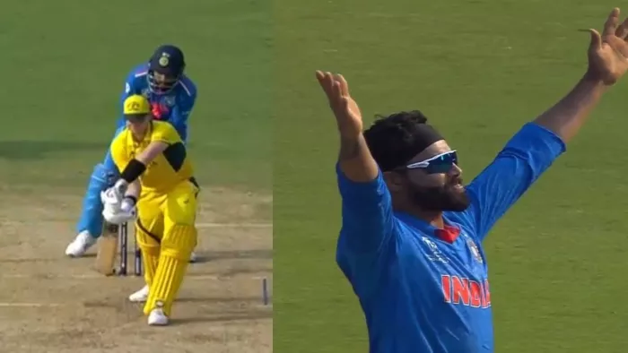 IND vs AUS: जडेजा ने स्टीव स्मिथ को क्लीन बोल्ड किया।