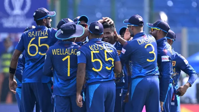 श्रीलंका टीम पर आईसीसी ने लगाया जुर्माना। फोटो- ICC