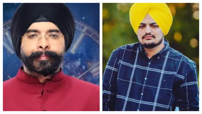 तजिंदर पाल सिंह बग्गा (बाएं) और दिवंगत सिंगर सिद्धू मूसेवाला (दाएं)