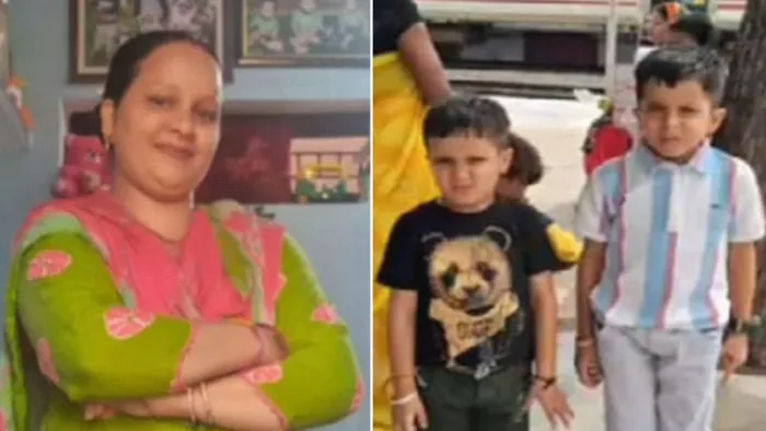 बिलासपुर बस हादसे में जान गंवाने वाले मां और बेटे।