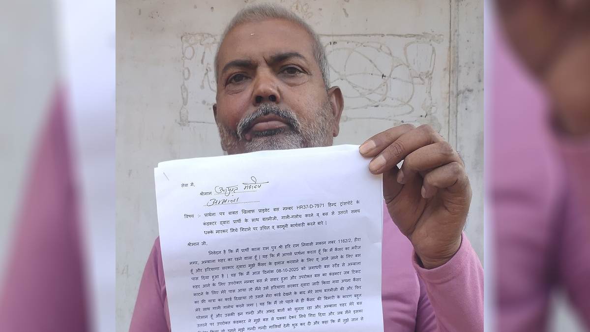 passenger suffering cancer mistreated pushed while alighting from a bus threatened for protesting