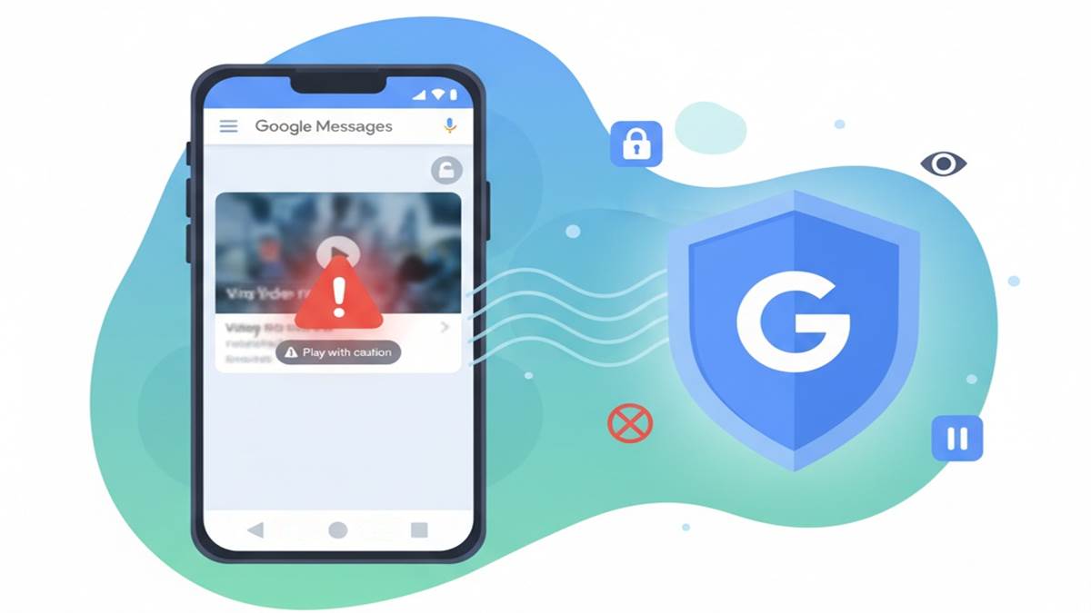 google messages is now rolling out sensitive content warnings for videos
