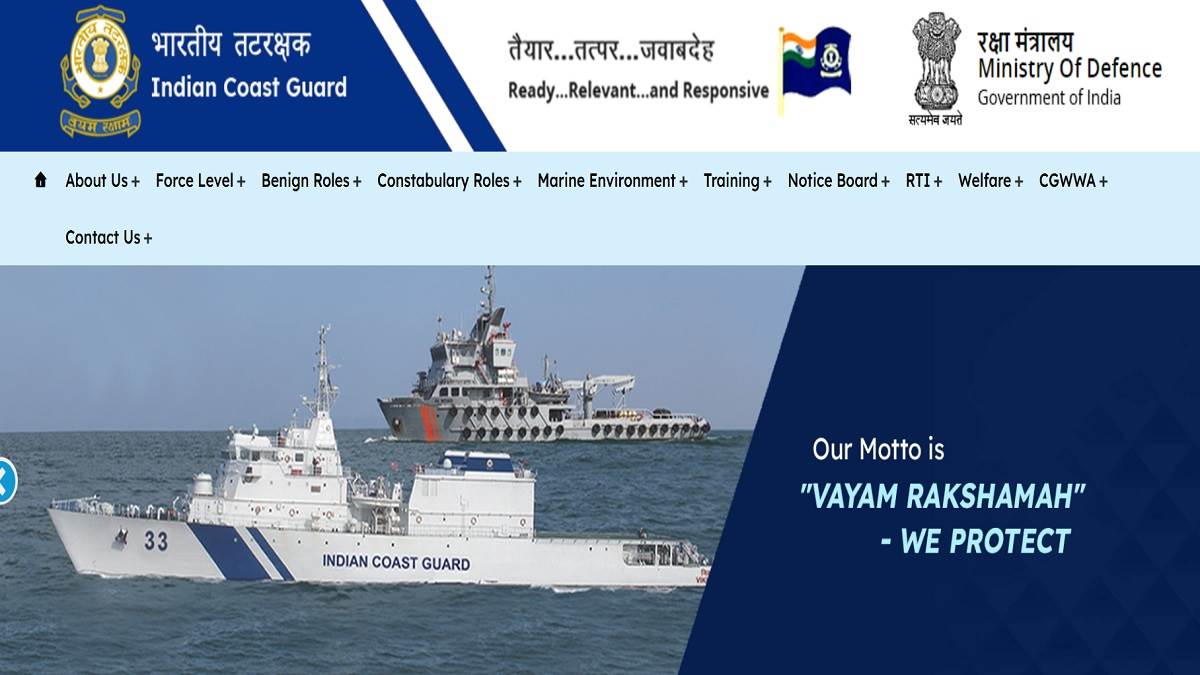icg vacancy 2025 10th and 12th pass youth have a golden opportunity to get a government job in the indian coast guard