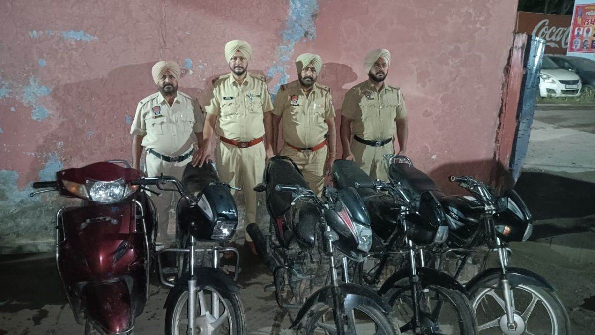 two vehicle thieves arrested four bikes and an activa recovered in jalandhar