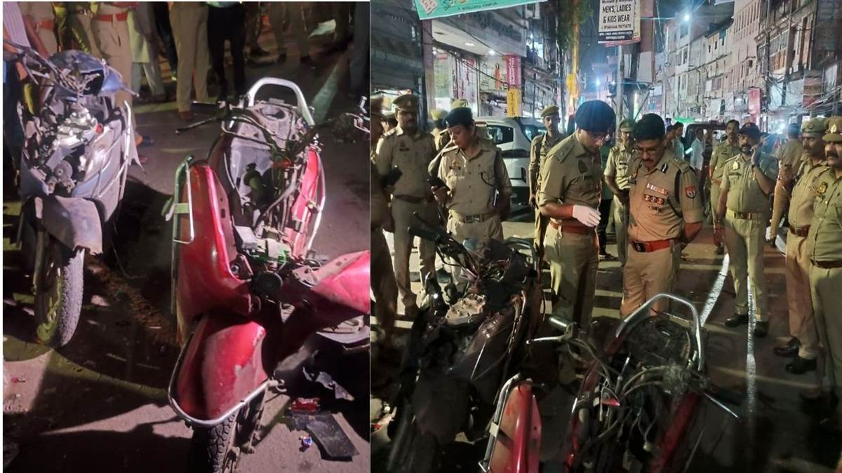 kanpur blast illegal firecracker storage explodes in meston road area many injured