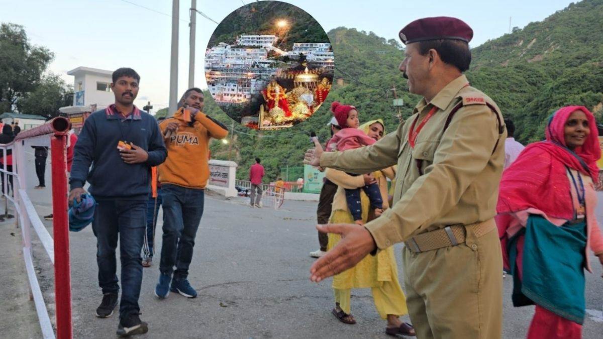 with chants of maa vaishno devi devotees headed for temple pilgrimage closed for three days thousands of devotees had stayed in katra