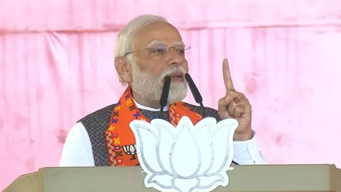 पीएम मोदी ने नीतीश कुमार के बयान पर अपनी प्रतिक्रिया दी है।(फोटो सोर्स: एएनआई)