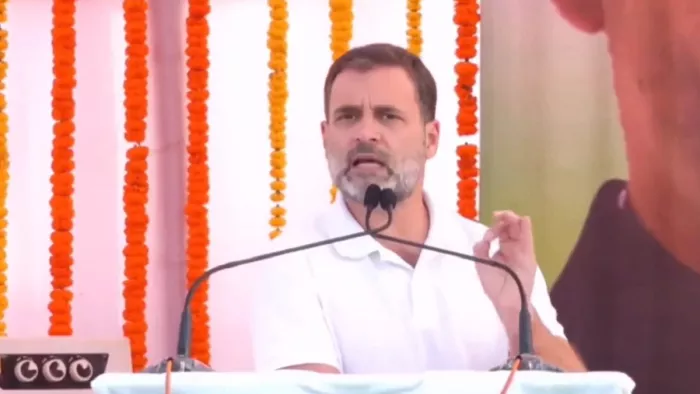 अंबिकापुर में राहुल गांधी ने जनसभा को संबोधित किया (फोटो- एक्स)
