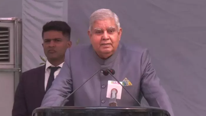 भारत के उपराष्ट्रपति जगदीप धनखड़ ने कहा कि भारत में नारी वंदनीय है।