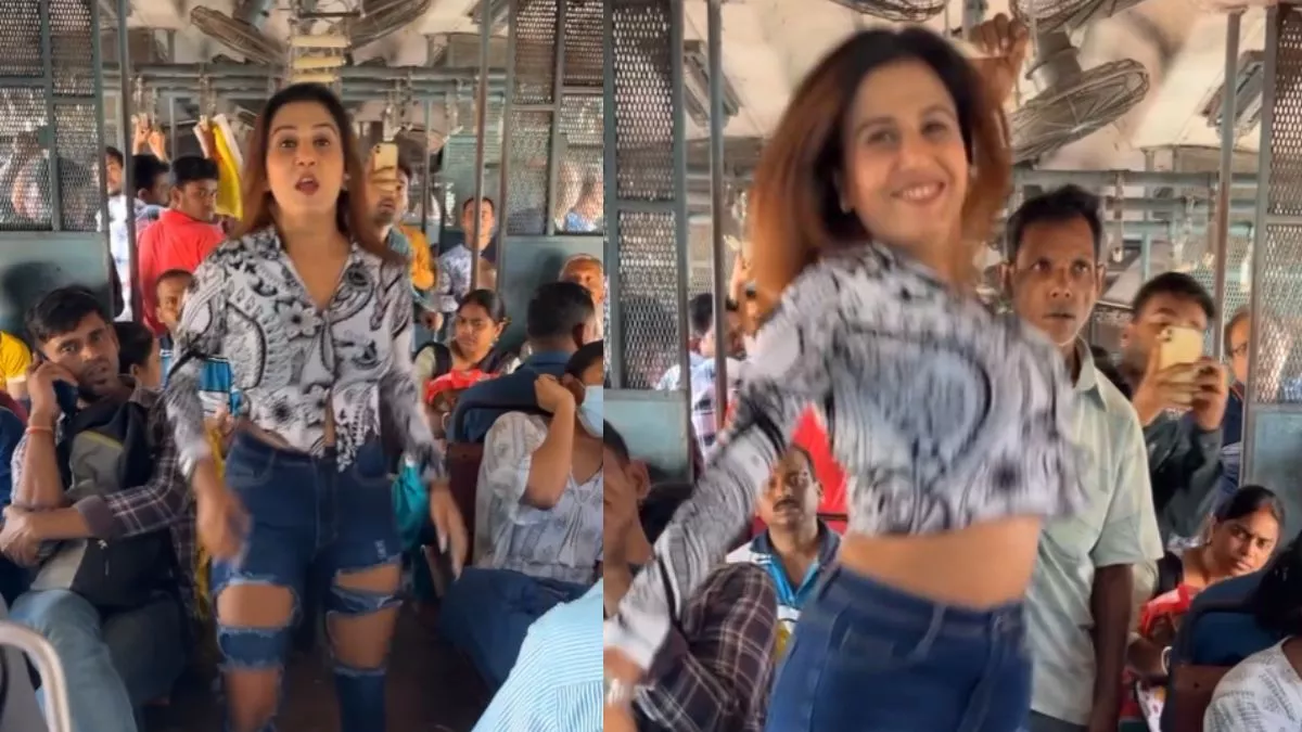 VIDEO: यात्रियों से भरी ट्रेन में युवती ने भोजपुरी गाने पर जमकर लगाए ठुमके, आप भी देखकर कहेंगे- वाह मजा आ गया!