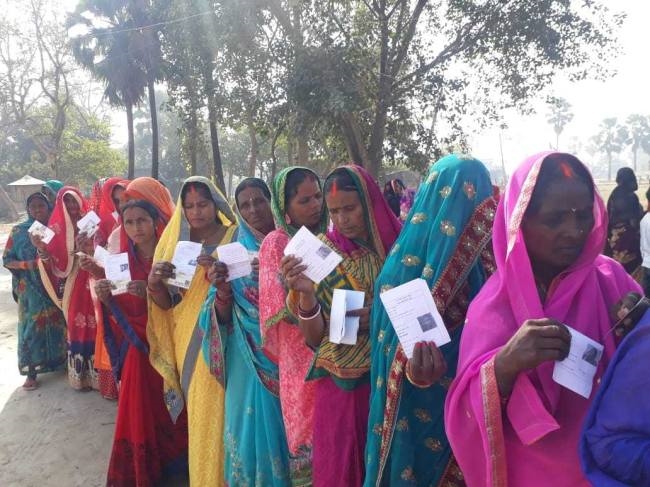 मतदान के दौरान दिखा सुरक्षा का पुख्ता प्रबंध, सील रही प्रखंड की सीमा