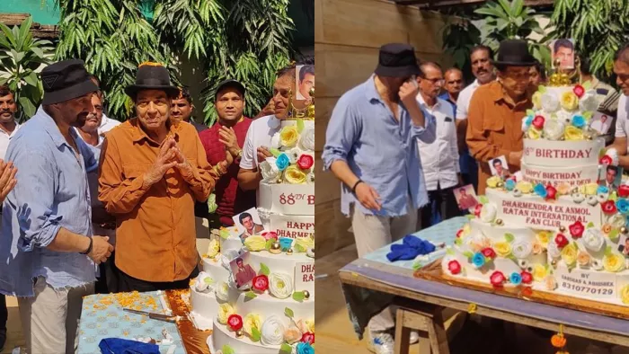 Dharmendra के 88वें बर्थडे केक कटिंग पर भावुक हुए सनी देओल / फोटो- Dainik Jagran