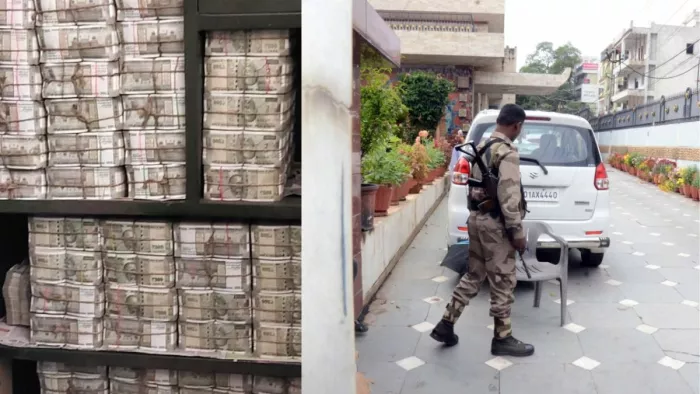 सांसद धीरज साहू के अवास पर इनकम टैक्स की छापेमारी। (जागरण फोटो)