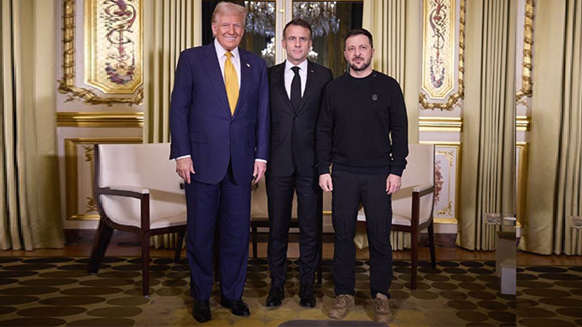 notre dame reopens five years after fire trump zelensky and macron seen together