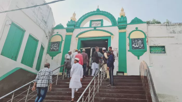संभल की जामा मस्जिद, जिसका सर्वे हुआ था।