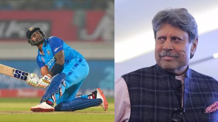 कपिल देव और भारतीय विस्फोटक बल्लेबाज सूर्यकुमार यादव (डिजाइन फोटो)