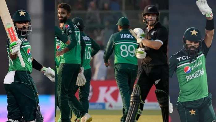 PAK vs NZ 1st ODI (Babar azam, Mohammad Rizwan, photo-design)
