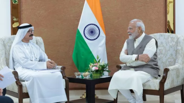 अमीराती बहुराष्ट्रीय लॉजिस्टिक्स कंपनी डीपी वर्ल्ड के ग्रुप चेयरमैन और सीईओ सुल्तान अहमद बिन सुलेयम (फोटो- ANI)