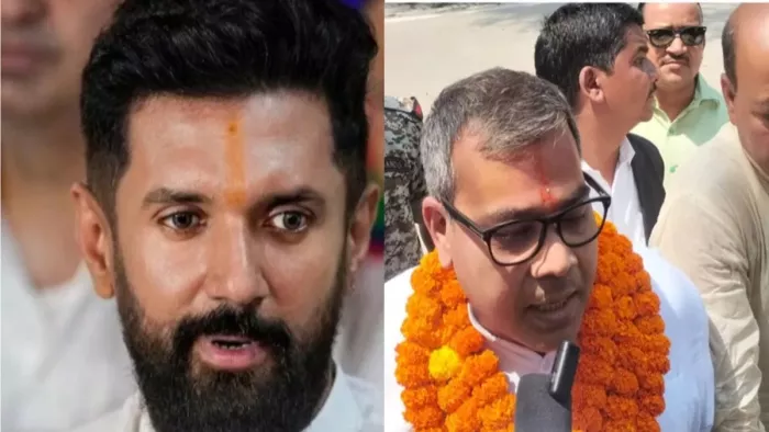 चिराग पासवान और अरुण भारती (जागरण फोटो)