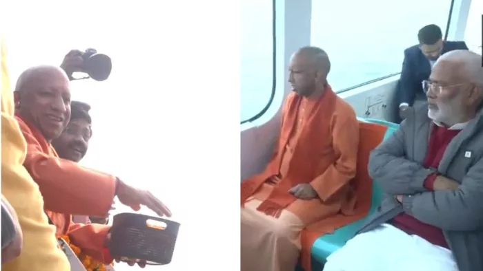 दो दिवसीय दौरे पर प्रयागराज पहुंचे सीएम योगी।