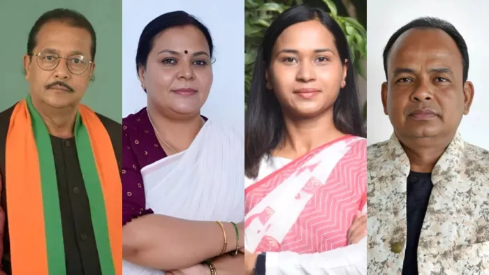 राधा कृष्ण किशोर, दीपिका पांडेय सिंह, शिल्पी नेहा तिर्की और इरफान अंसारी। फाइल फोटो