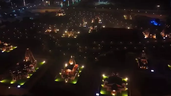 खूबसूरती की मिसाल है प्रयागराज का शिवालय पार्क। (Photo Credit- UP Government/X)