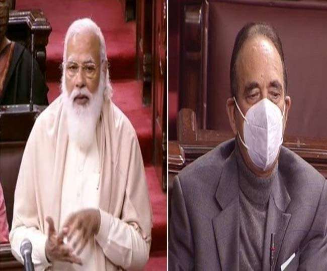 कांग्रेस सांसद गुलाम नबी आजाद की विदाई पर भावुक हुए पीएम मोदी