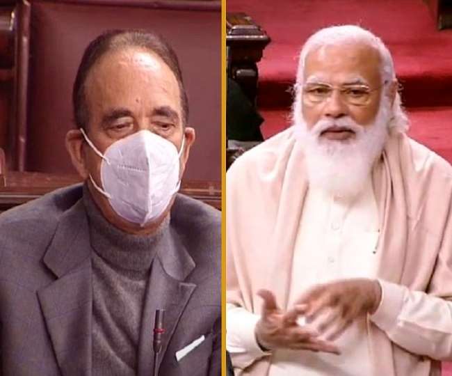 pm modi gets emotional during farewell of congress leader ghulam nabi azad