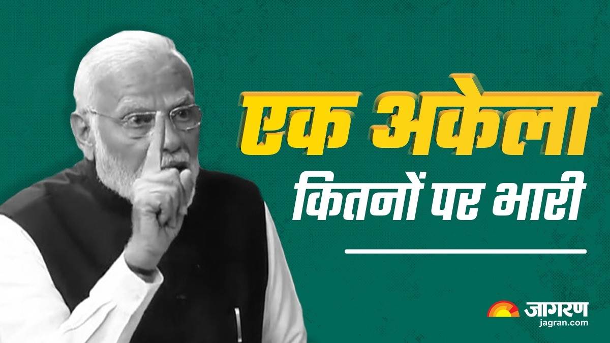 pm modi speech in rajya sabha says am alone is heavy on many lashed out at congress on modi adani slogans
