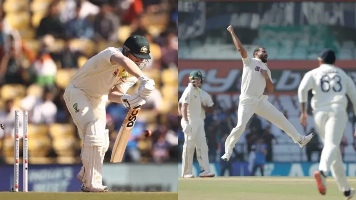 Ind vs Aus David Warner wicket: मोहम्मद शमी ने डेविड वॉर्नर को क्लीन बोल्ड किया