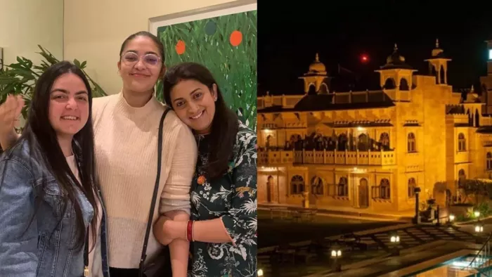 केंद्रीय मंत्री स्मृति ईरानी की पुत्री की शादी राजस्थान के नागौर जिले के खींवसर फोर्ट में होने जा रहा है।