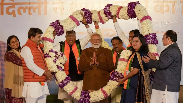 दिल्ली में बीजेपी नए सीएम के चेहरे के मंथन में जुटी। (फोटो- पीटीआई)