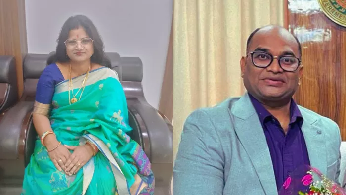 मृत पत्नी और गिरफ्तार पूर्व एसडीएम। (फाइल फोटो)