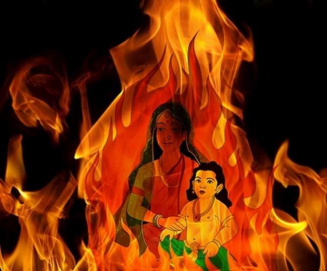 Image result for hiranyakashipu and holika for holi
