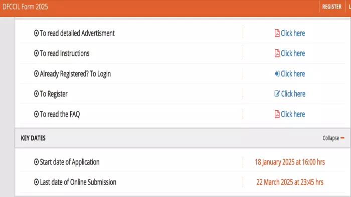 DFCCIL Recruitment 2025 की पूरी डिटेल यहां से करें चेक।