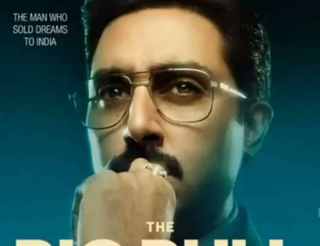 Abhishek Bachchan in The Big Bull. Photo- Twitter