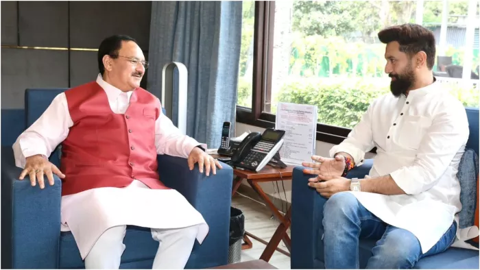बिहार NDA में सब ठीक? चिराग पासवान ने दिल्ली में की जेपी नड्डा से मुलाकात, बोले- जल्द ही...