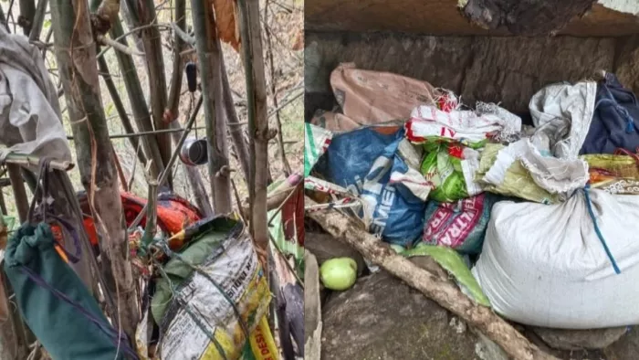 पुलिस द्वारा जब्त नक्सली सामग्री- फोटो जागरण मीडिया।