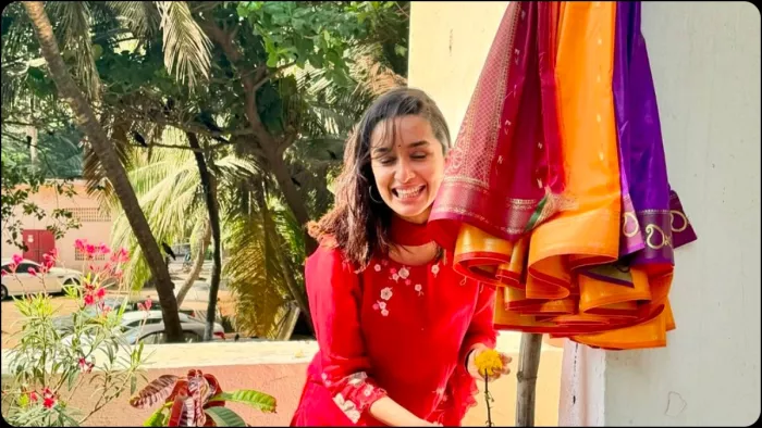श्रद्धा कपूर ने सादगी से मनाया गुड़ी पड़वा। फोटो क्रेडिट- इंस्टाग्राम
