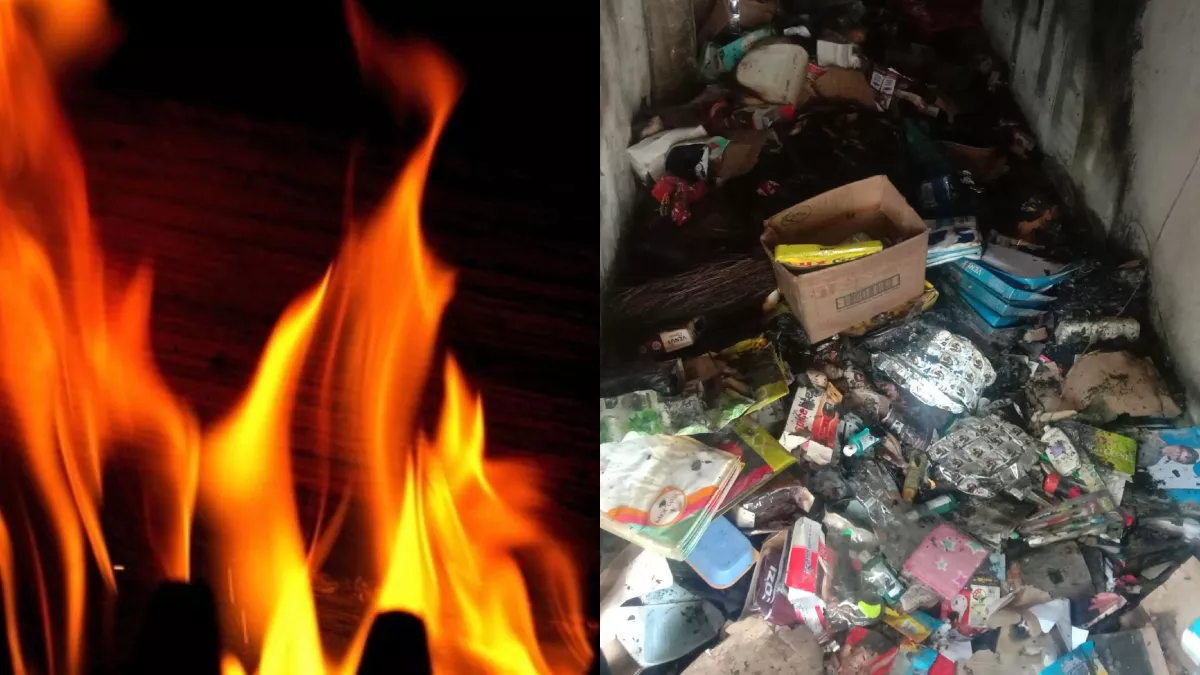 धर्मशाला के जवाली में दुकान में लगी भीषण आग, करीब 10 लाख रुपये का नुकसान