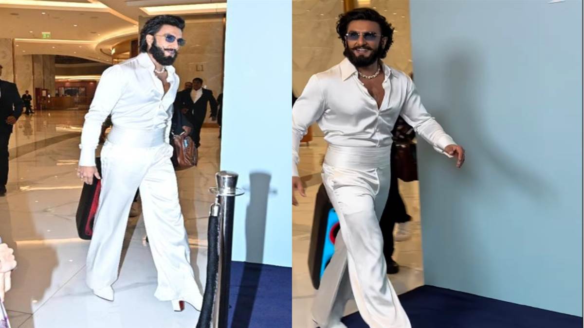 शादी की फोटोज डिलीट करने की खबरों के बीच Ranveer Singh का दिखा अतरंगी  अंदाज, हाई हील्स पहने नजर आए अभिनेता - actor Ranveer Singh was seen wearing high  heels Video Viral