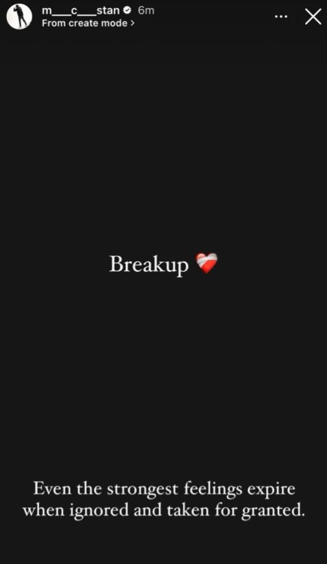 MC Stan Announce Breakup 