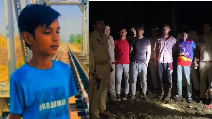 Bijnor News: मृत किशाेर की फाइल फोटो और पुलिस टीम ने मुठभेड़ में पकड़ा आरोपित।