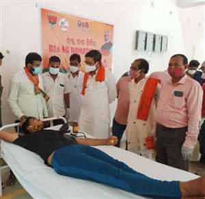 भाजपा के शिविर में 40 यूनिट रक्त संग्रहित
