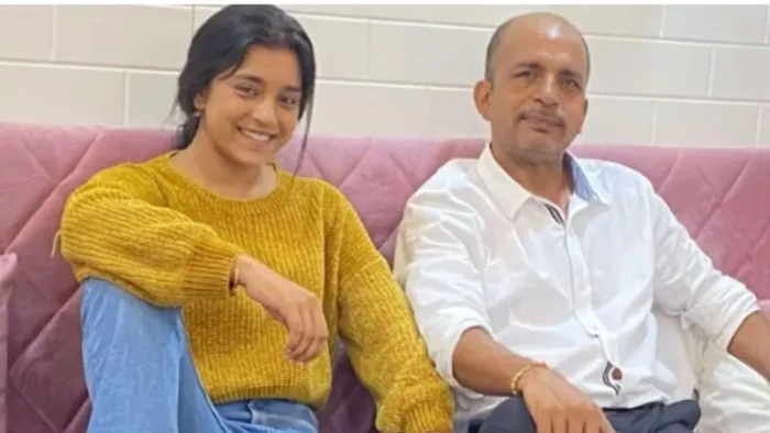 File Photo of Sumbul Touqeer Khan with Touqeer Khan