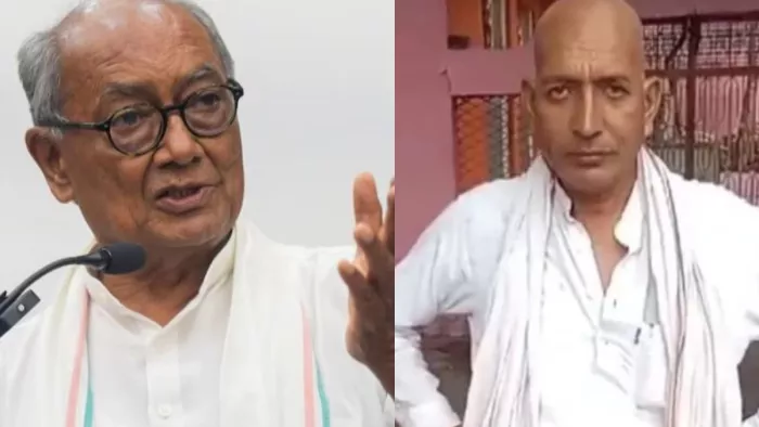 दिग्विजय सिंह के हारने पर पूर्व सरपंच ने कराया मुंडन (फाइल फोटो)